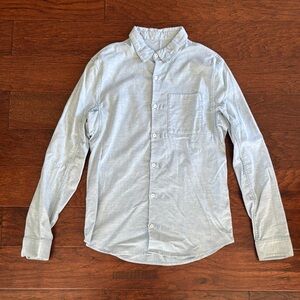 Lululemon Men's Classic Baby Blue Button-Up Shirt